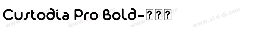 Custodia Pro Bold字体转换